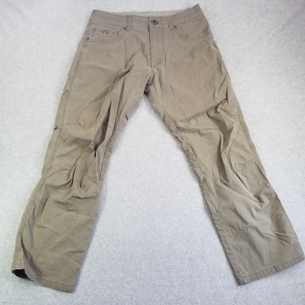 Kuhl Revolvr Pants Mens 32x30 Tan Uberkuhl Stretch Hiking Outdoor Travel